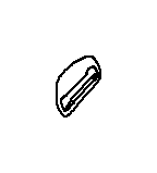 Image of Cover seat-back clip, left. BEIGE image for your BMW