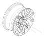Image of Disc wheel, light alloy, reflex-silber. 91/2JX18 ET:23 image for your BMW