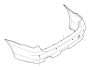 Image of Bumper trim panel, primed, rear. PDC image for your 2010 BMW 535i   