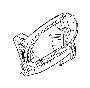 Image of Carrier, outside door handle, rear right image for your BMW