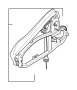 View Carrier, outside door handle, rear left Full-Sized Product Image