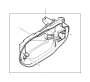 View Carrier, outside door handle, rear right Full-Sized Product Image 1 of 1