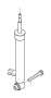 Image of Shock absorber, rear right image for your 2009 BMW 550i   