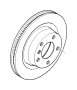 Image of Brake rotor, ventilated, drilled, rear. 324X22 image for your 2003 BMW 330i   