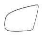 Image of Mirror glass, plane, left. EC image for your 2007 BMW 328xi   