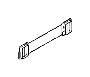 Image of Rubber band, right. ANTHRAZIT image for your 2009 BMW 318d   