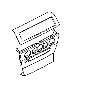 View Decorative strip trim panel, rear left Full-Sized Product Image 1 of 2