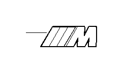 Image of EMBLEM ADHERED REAR. - M3 - image for your 2012 BMW M3 Coupe  
