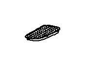 View Trim grill for front flap, right Full-Sized Product Image