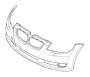Image of Trim cover, bumper, primed, front. US image for your BMW