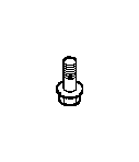 Image of Hex bolt with washer. M8X30-Z2 image for your BMW