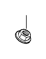 22316760944 Hex nut with plate