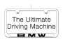 Image of License plate frame. BLACK/SILVER image for your BMW