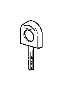 Image of General key w/out light compartm.(code) image for your 1993 BMW 525ix   