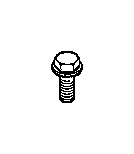 View Hex bolt with washer Full-Sized Product Image