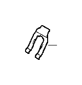 View Retaining spring f brake hose Full-Sized Product Image