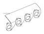 View GASKET W/HEAT PROT.SHIELD ASBESTOSFREE Full-Sized Product Image 1 of 1