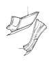 Image of SECTION OF REAR LEFT FENDER image for your 1989 BMW 735i   