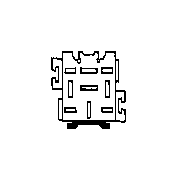 View Relay holder, black white Full-Sized Product Image
