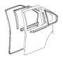 Image of Outer weatherstrip, left image for your 1996 BMW 316i 1.6   