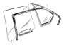 Image of Window sealing rear right image for your 1985 BMW M535i   
