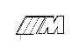 Image of LETTER &quot;M&quot; FRONT image for your 1987 BMW M5   