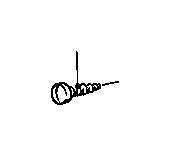 Image of Fillister head self-tapping screw. ST4,2X16-ABW image for your 1984 BMW 520i   