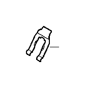 View Retaining spring f brake hose Full-Sized Product Image