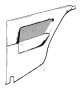 Image of Trim panel cloth rear right. 0304 ANTHRAZIT image for your BMW 2000ti  