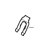 View Retaining spring f brake hose Full-Sized Product Image