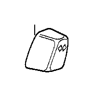 View Button f front right backrest Full-Sized Product Image