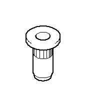Image of Blind rivet nut, flat headed. M6 image for your 1995 BMW M3   