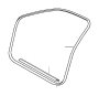Image of Cover molding, sill, front inside. SCHWARZ image for your 2002 BMW 318i   