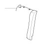 Image of Cover backrest cloth left. F4TT GRAU image for your 2002 BMW 530d   