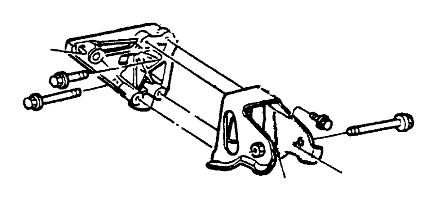View 6505833AA Bolt. Bracket. (Rear) Full-Sized Product Image