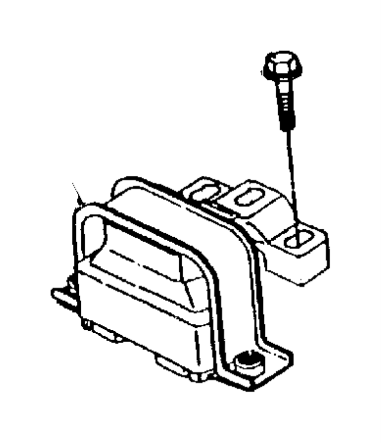 View 6506439AA Engine Mount Bolt (Front, Rear, Lower) Full-Sized Product Image