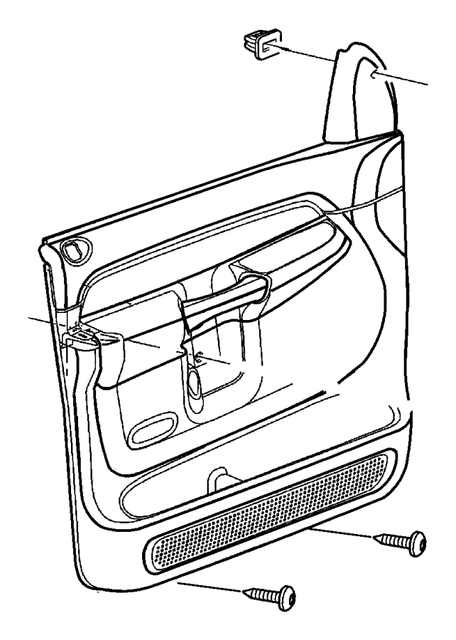 View 5GS651L5AF PANEL. Front Door Trim. Left.  Full-Sized Product Image