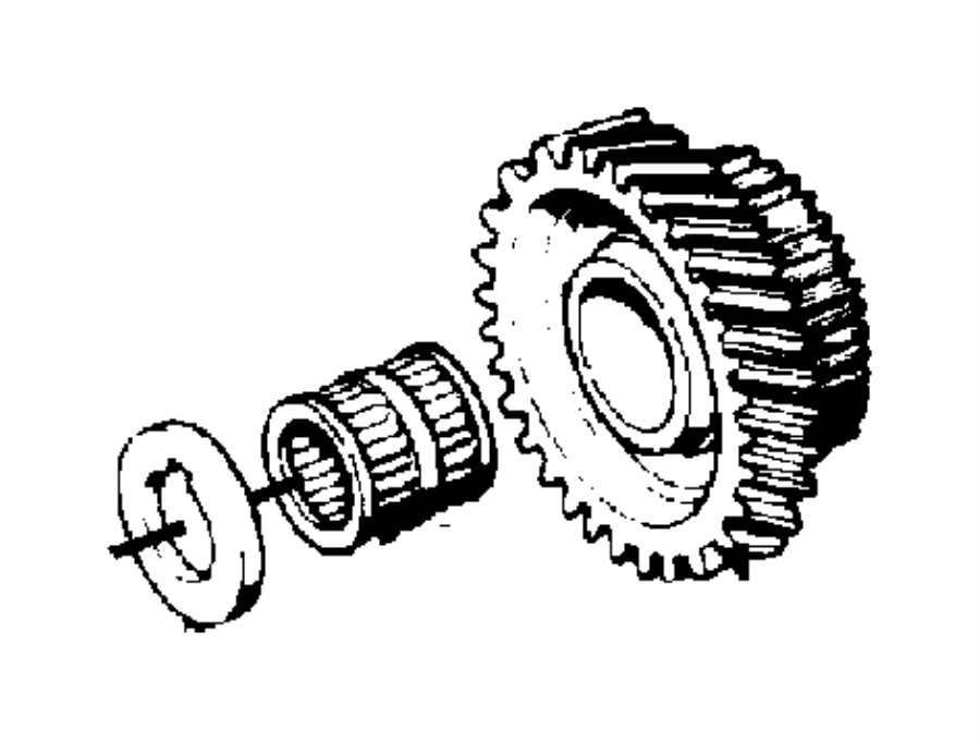 View 83506079 NEEDLE BEARING. Fifth Gear.  Full-Sized Product Image