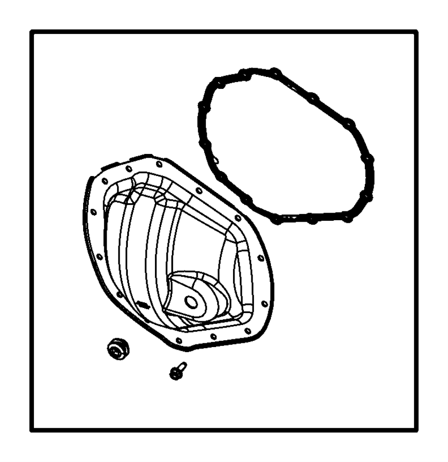 View 5086905AA Gasket. Cover. Differential. (Rear) Full-Sized Product Image