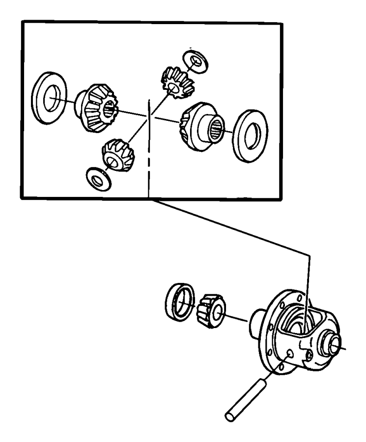 View 5086906AA Differential Carrier Bearing Full-Sized Product Image