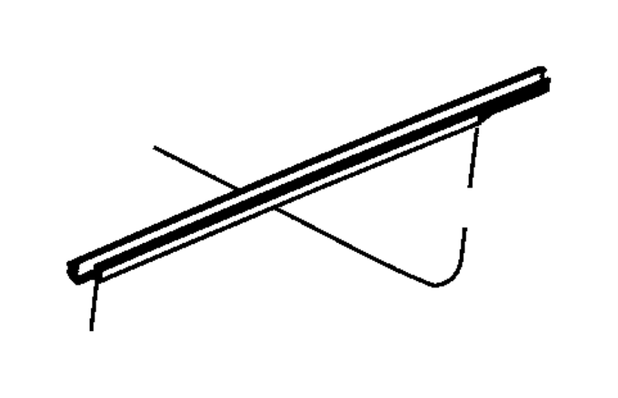 View 05020782AA WEATHERSTRIP. Rear Door Belt Inner. Right.  Full-Sized Product Image
