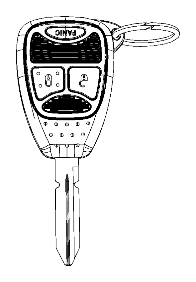 View 68002316AC Keyless Entry Transmitter Full-Sized Product Image