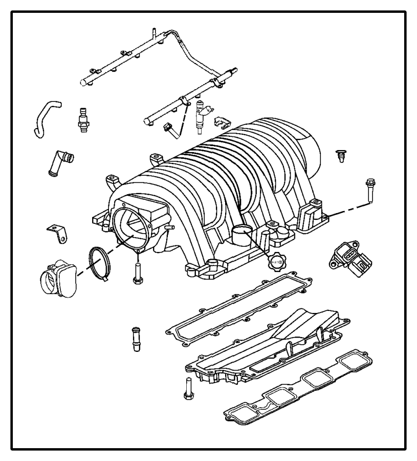 View 05037510AK MANIFOLD. Intake.  Full-Sized Product Image