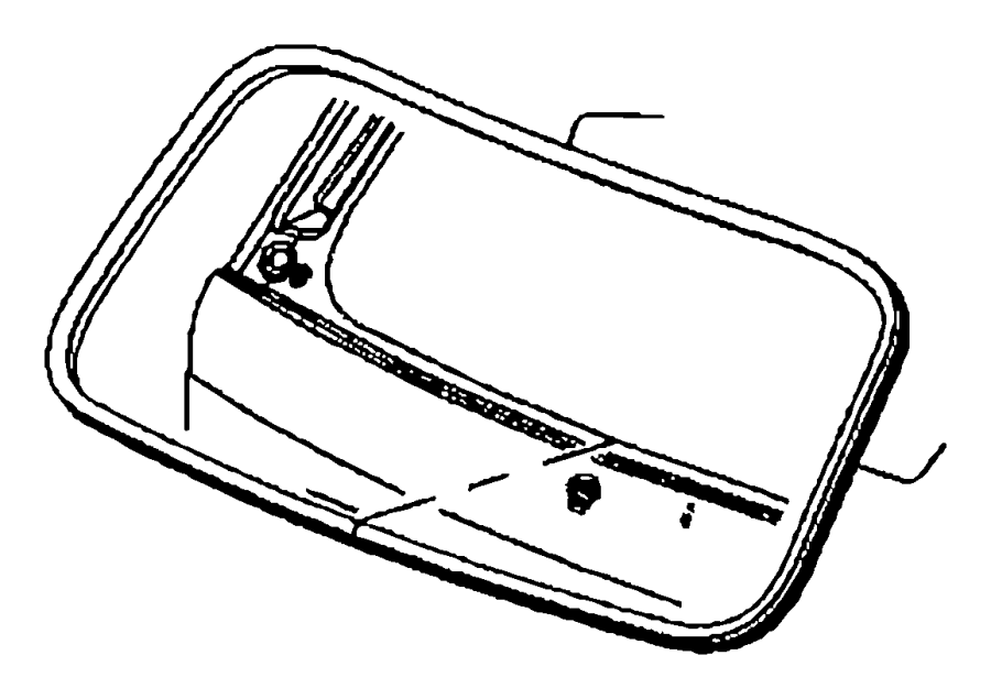View 55394780AK Back Glass Weatherstrip Full-Sized Product Image