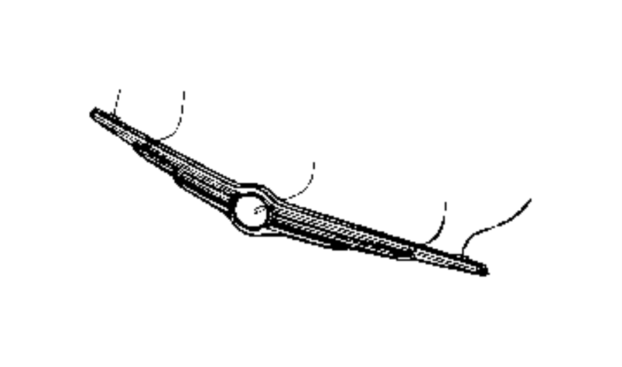 View 05113617AA MOLDING. Hood.  Full-Sized Product Image