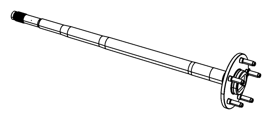 View 68045424AA Drive Axle Shaft (Rear) Full-Sized Product Image