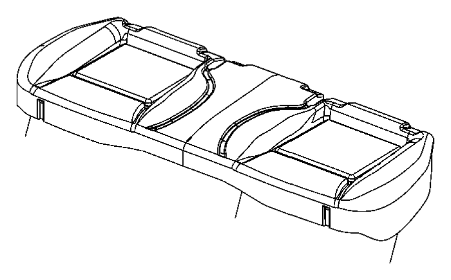 View 1CB391D1AB COVER. REAR SEAT CUSHION.  Full-Sized Product Image