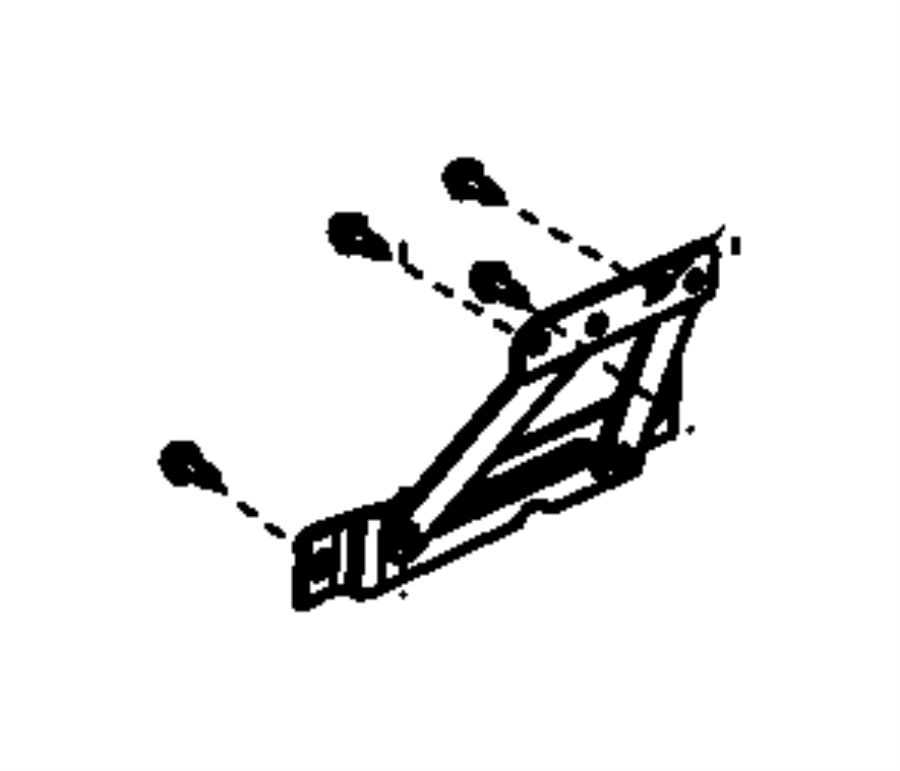 View 68057613AA Seat. Hinge. Bracket. Support.  Full-Sized Product Image
