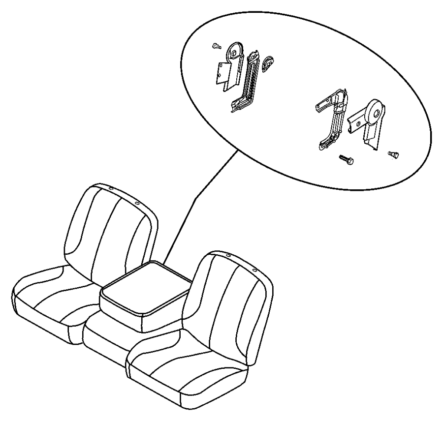 View 68050447AA Frame. Seat. (Front) Full-Sized Product Image