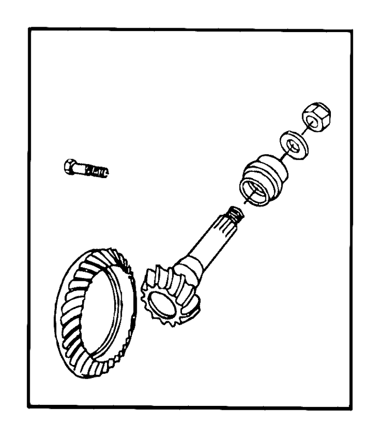 View 68031907AC Differential Ring and Pinion Full-Sized Product Image